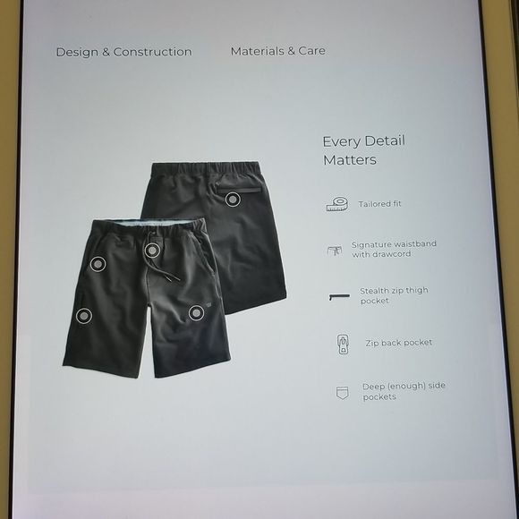 Mack Weldon Ace Sweat Shorts, black size XL, new - Picture 12 of 16